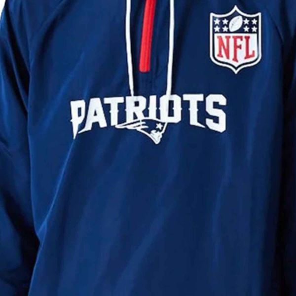 New Era NFL New England Patriots 1/4 Windbreaker Jacket M