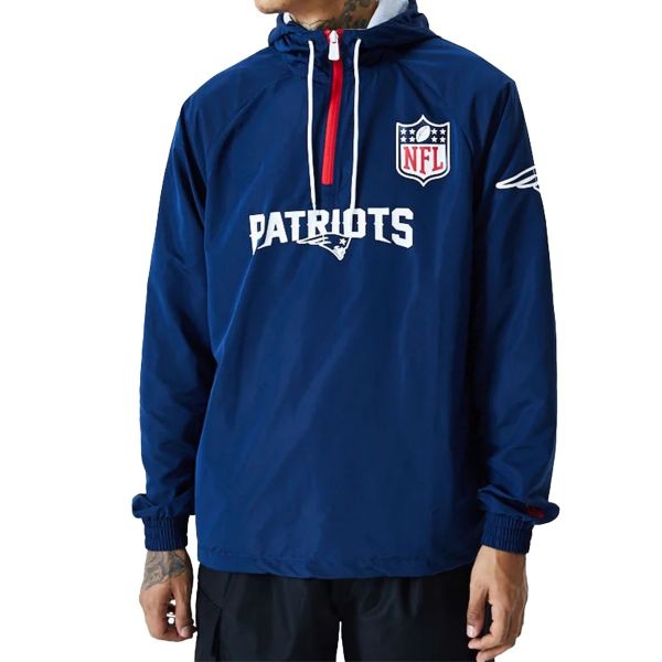 New Era NFL New England Patriots 1/4 Windbreaker Jacket M