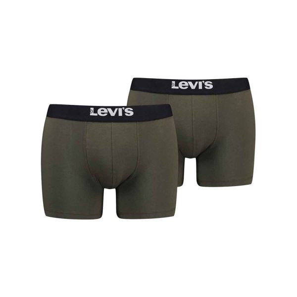 Levis Solid Organic Boxers 2-Pack M