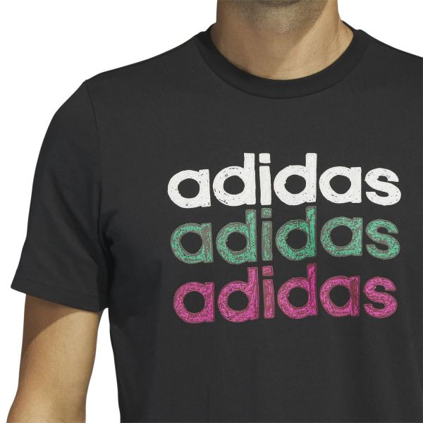 adidas Sport Inspired Multi Linear Sportswear Graphic T-Shir