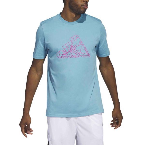 adidas Performance Pass Rock Basketball Graphic T-Shirt M