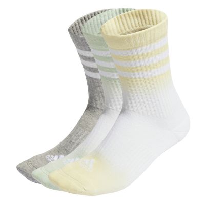 adidas Performance 3-Stripes Dye Crew Socks 3-Pair M/W